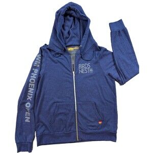 Aviator Nation Navy Hoodie Zipper Phoenix Open Size XLarge